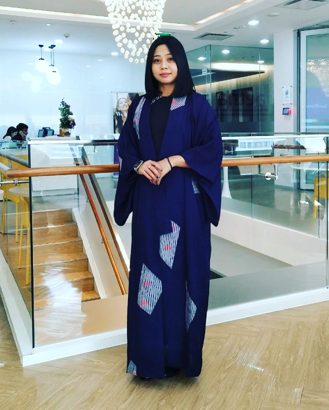 Customer wearing Sumo Vintage